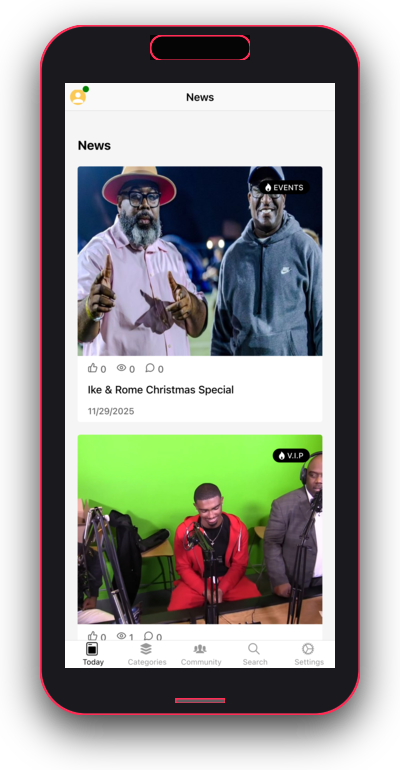 The Ike & Rome Show App